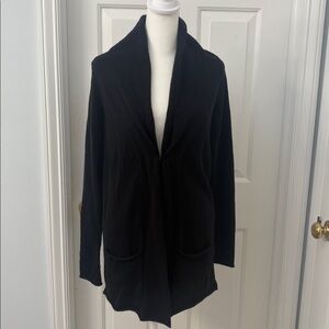 Vince 100% cashmere black long cardigan sz Small